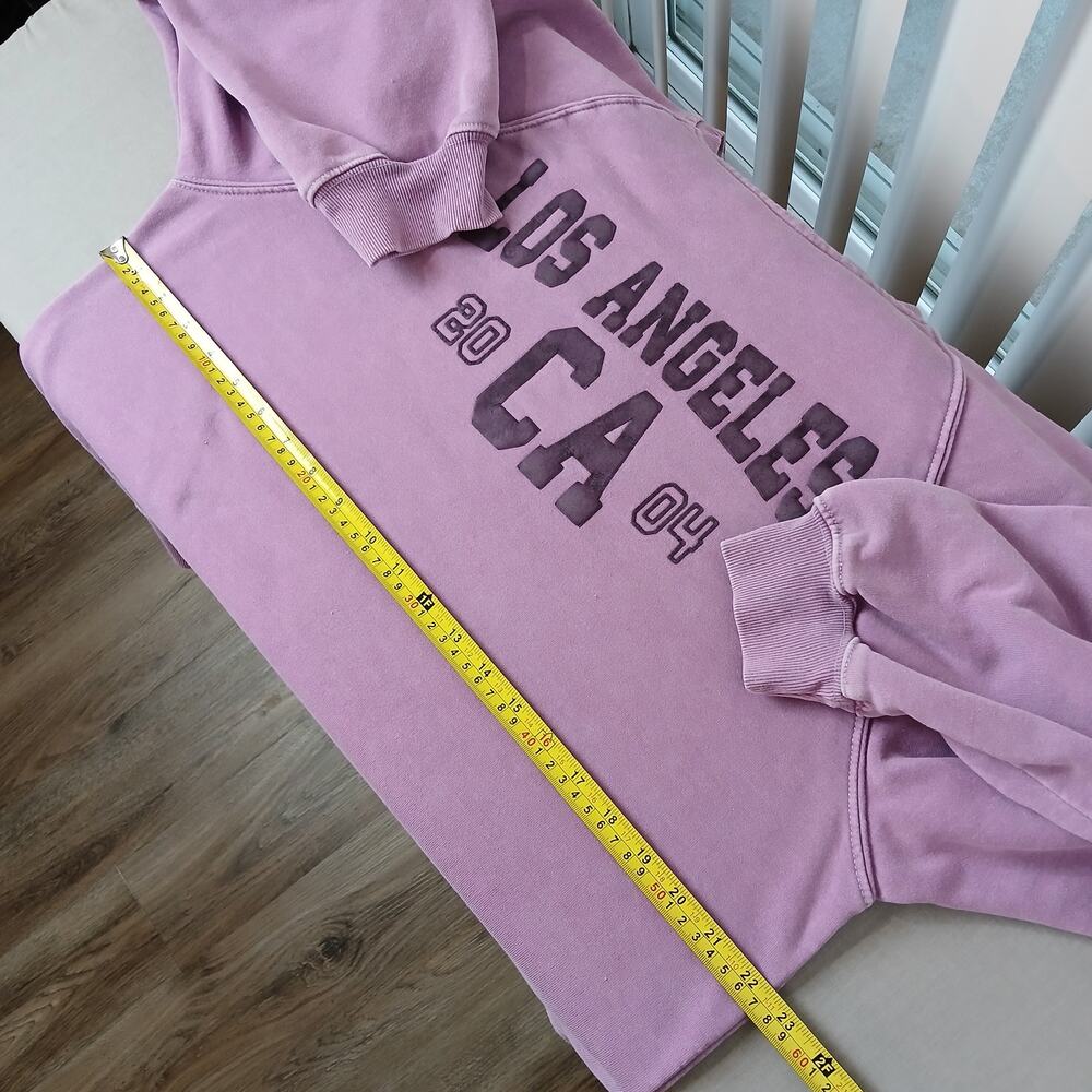 Planet Heart Retro "Los Angeles CA 2004" Sweatshirt L purple raglan long sleeve - Picture 8 of 12